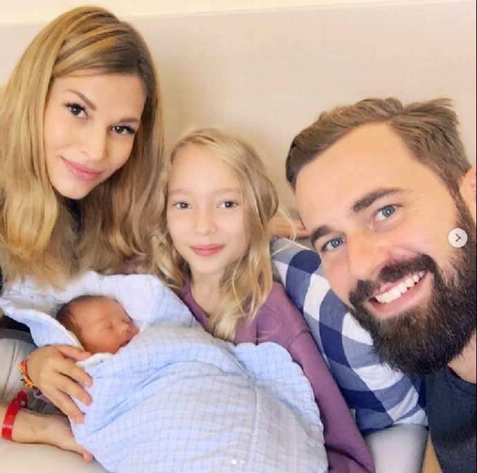 Petra Svoboda po porodu. 