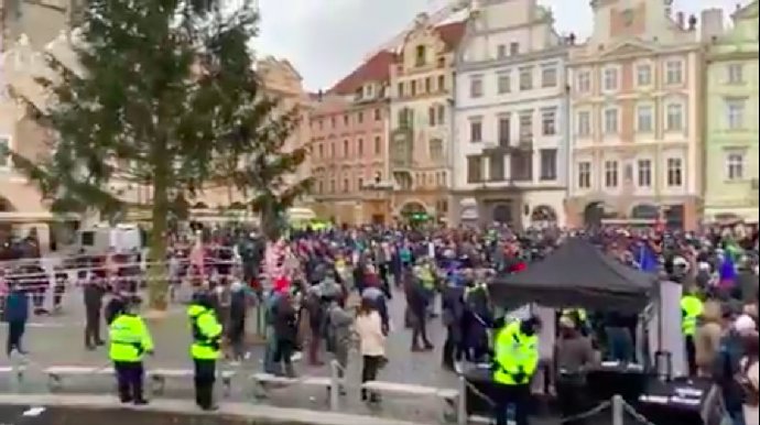 Demonstrace se obešla bez větších problémů.