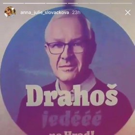 Anička Slováčková dala bez komentáře fanouškům vědět, koho bude volit.
