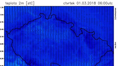 FOTO: Ranní teploty ve čtvrtek.