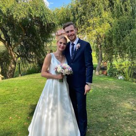 Dominik se v sobotu oženil se svou dlouholetou partnerkou Eliškou.