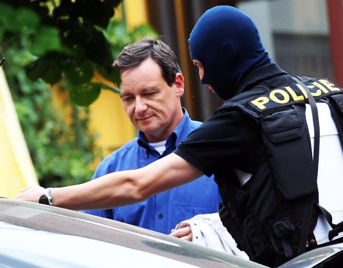 David Rath po svém zatčení.