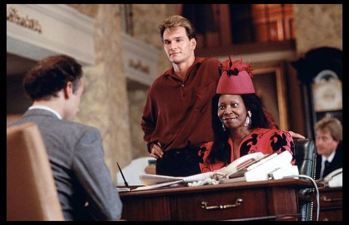 Whoopi Goldberg v oscarové roli ve snímku Duch (1990).