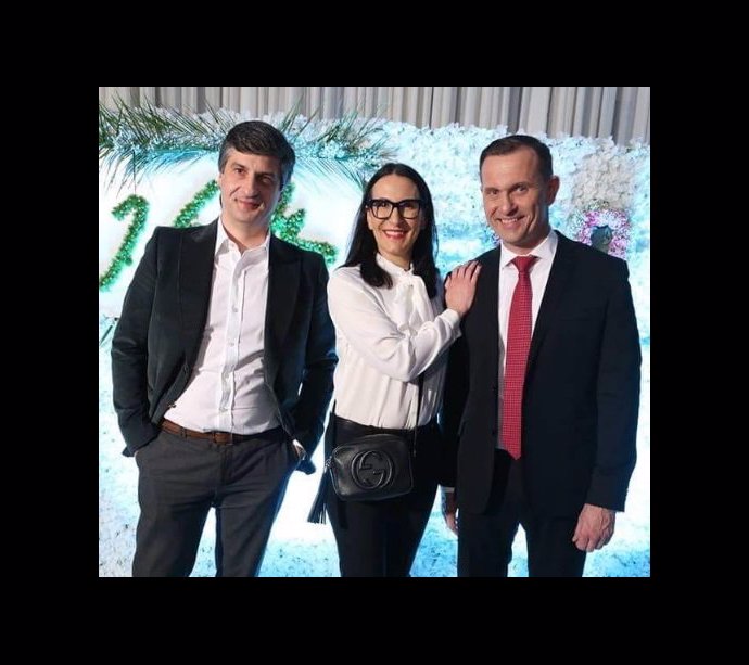 První dáma ODS Alexandra Udženija a Jaromír Soukup.