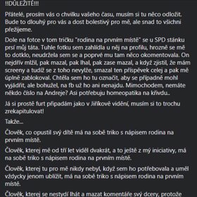 Kateřina K. vše sepsala na Facebooku a svého otce ani trochu nešetřila.