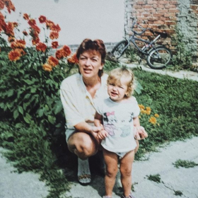 Jitka Boho jako dítě s maminkou.