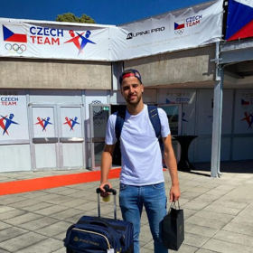 Šermíř Alexander Choupenitch na olympijských hrách v Tokiu.