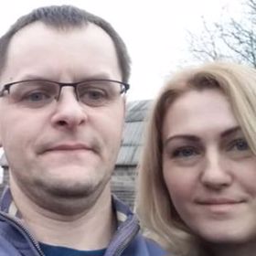 Manžel Sergej se svou ženou na archivním snímku.