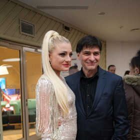 Zdeněk Podhůrský s partnerkou Veronikou.