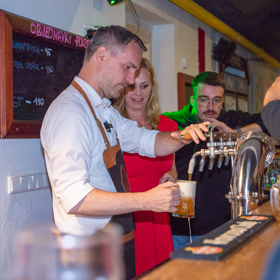 Zdeněk Hřib u pípy.