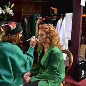 Nebylo ani poznat, že by s focením neměla zkušenosti. 