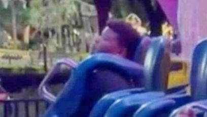 FOTO: Tire Sampson těsně před nehodou.