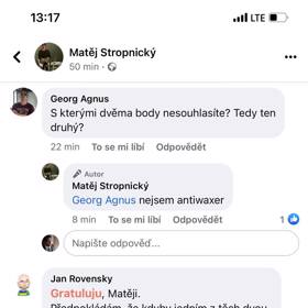 Matěj Stropnický popudil fanoušky