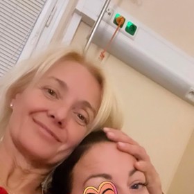 Agátu přišla pozdravit její matka Veronika Žilková.