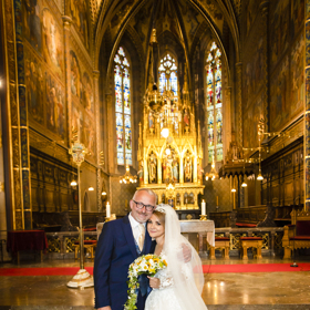 Šťastní novomanželé.