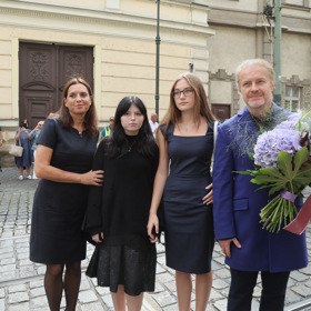 Nechyběl ani Pavel Šporcl s rodinou.