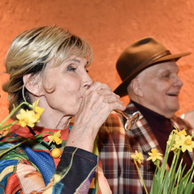 Zuzana Bubílková si na akci dala panáka.