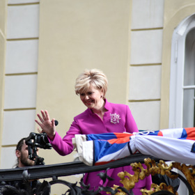 Eva Pavlová vypadala elegantně.