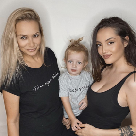 Martina se svými dětmi synem Leem a dcerou Jessicou.