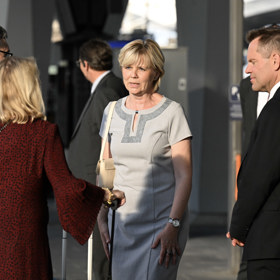 Eva Pavlová na nádraží ve Vídni