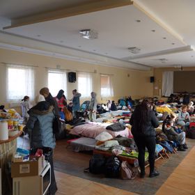 Tělocvična ve slovenské vesničce Ubľa.