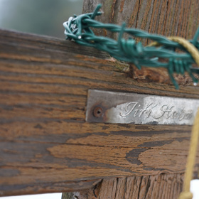 Na křížích jsou trikolory a lilie.