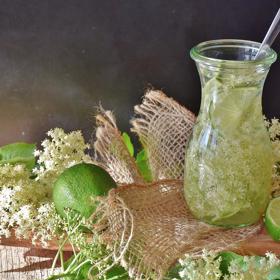 Sirup z květů černého bezu.