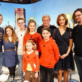 Ester Janečková na tiskové konferenci k seriálu Špunti na cestě.