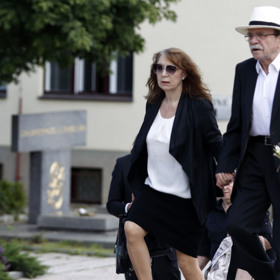 Jaroslav Uhlíř s manželkou.