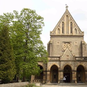 Kaple svatého Václava na Vinohradském hřbitově.