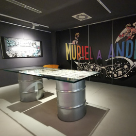 Muriel a andělé. Komiksový diamant Káji Saudka z konce 60. let, začátku vrcholného období jeho tvorby. Redakce eXtra.cz navštívila výstavu v Tančícím domě.