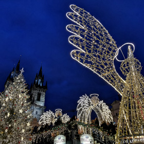 Výzdoba je kouzelná.
