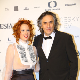 Predrag Bjelac se svou partnerkou. 