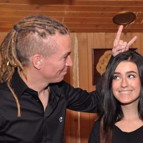 Na snímku s Ivanem Bartošem v uvolněné  náladě.