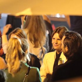 Biser Arichtev s Hanou Vagnerovou. Oba zády. 