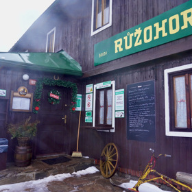 Chata Růžohorky byla zavřená.