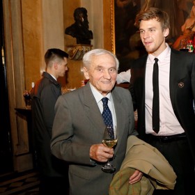 Vojtěch Dyk se svým tatínkem Radkem Pytlíkem. 