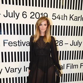 Topmodelka Denisa Dvořáková ve Varech v roce 2019.