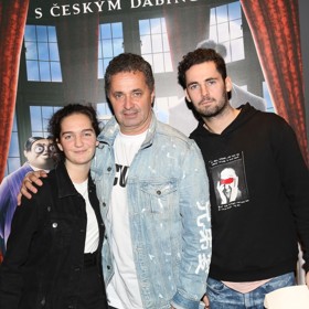 Martin Dejdar se synem Matějem a dcerou Sárou.