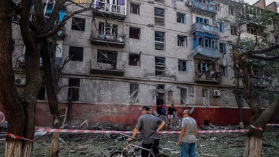 FOTO: Záporoží po ostřelování.