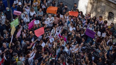 FOTO: Demonstrace jsou obrovského rozsahu.