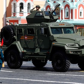 Tato auta si Rusové půjčili v Čečensku.