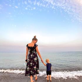 Kateřina a syn Jirky Krále.