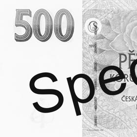 Stará bankovka, která se již nebude používat. Poznáte to hlavně podle starších dat 1995 až 1999.