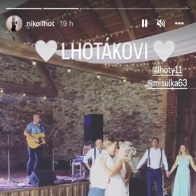 Michaela Jajtnerová si vzala za muže hokejistu Lukáše Lhotáka.