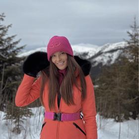 Modelka Nikol Švantnerová ve Špindlu.