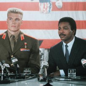 Herec Dolph Lundgren ve filmu Rocky.
