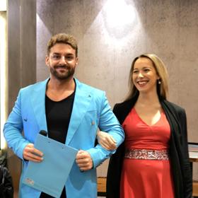 Simona často moderuje s kolegou moderátorem Michalem Šedou.