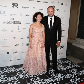 Martha Issová se svým mužem Daviden Ondříčkem.