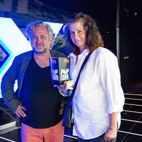 Režisér Jan Hřebejk na premiéře.